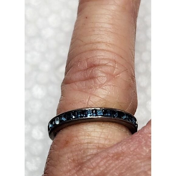 LEGI 925 sterling silver eternity band ring‎ size 4 - Picture 12 of 15